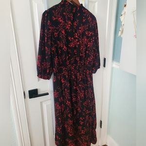Nanette red and black floral dress